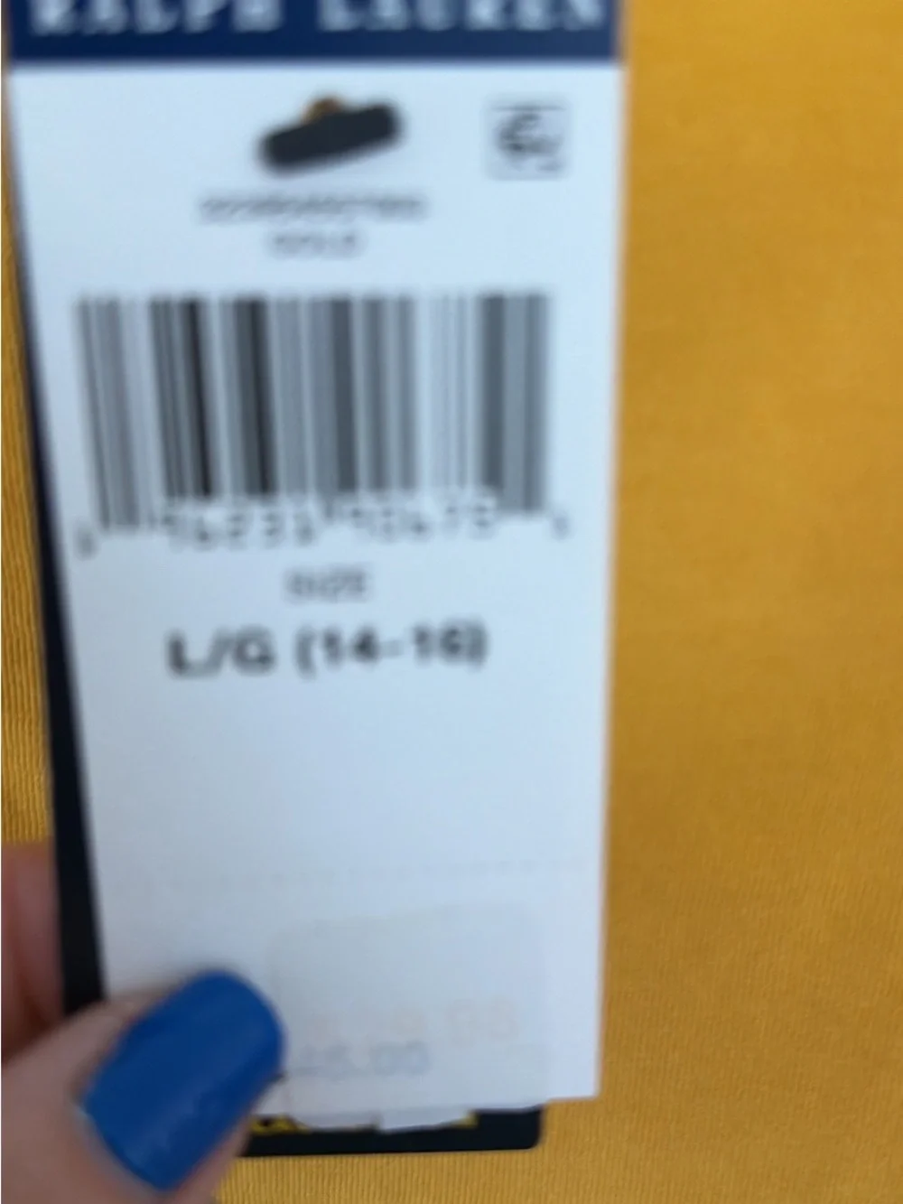Ralph Lauren Mustard Yellow Bear Graphic Tee